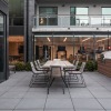 outside courtyard with seating